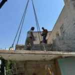 אלמנט הבטון לאחר הניתוק
