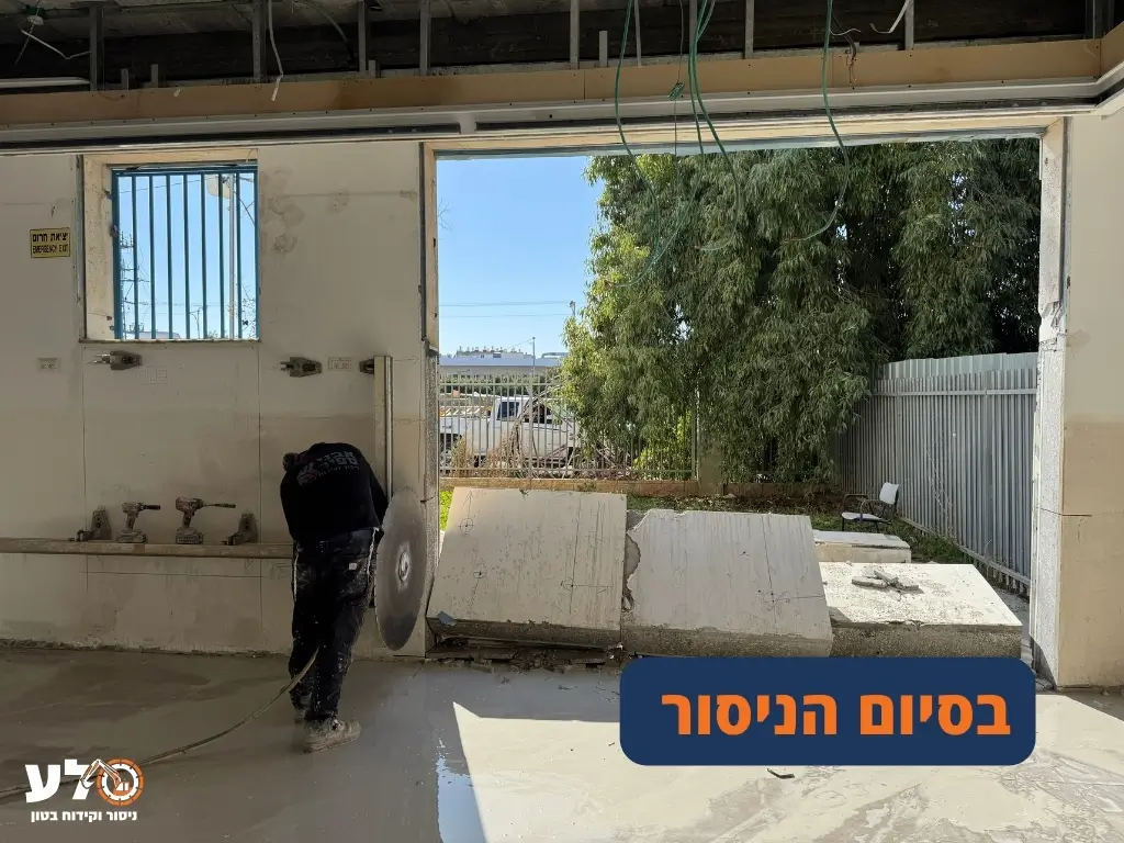 בסיום הניסור