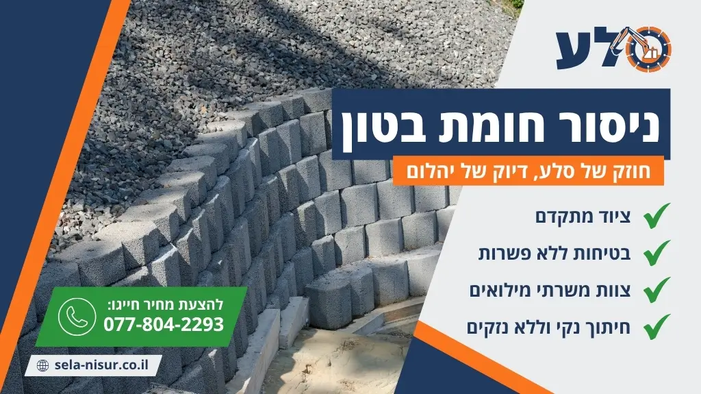 ניסור חומת בטון