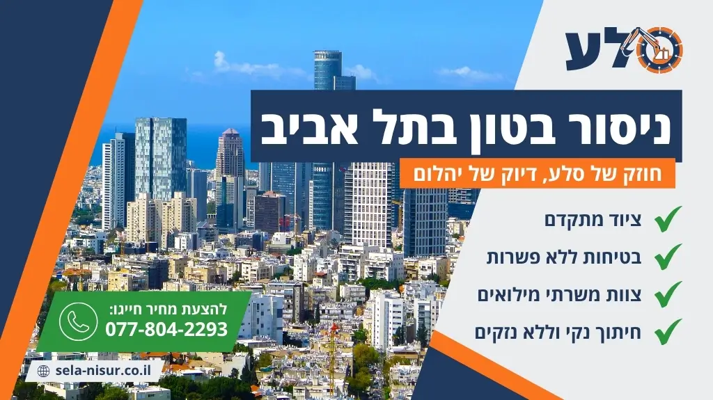 ניסור בטון בתל אביב
